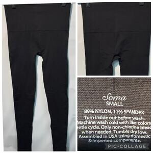 SOMA Women's Slimming Leggings Small Black 27"